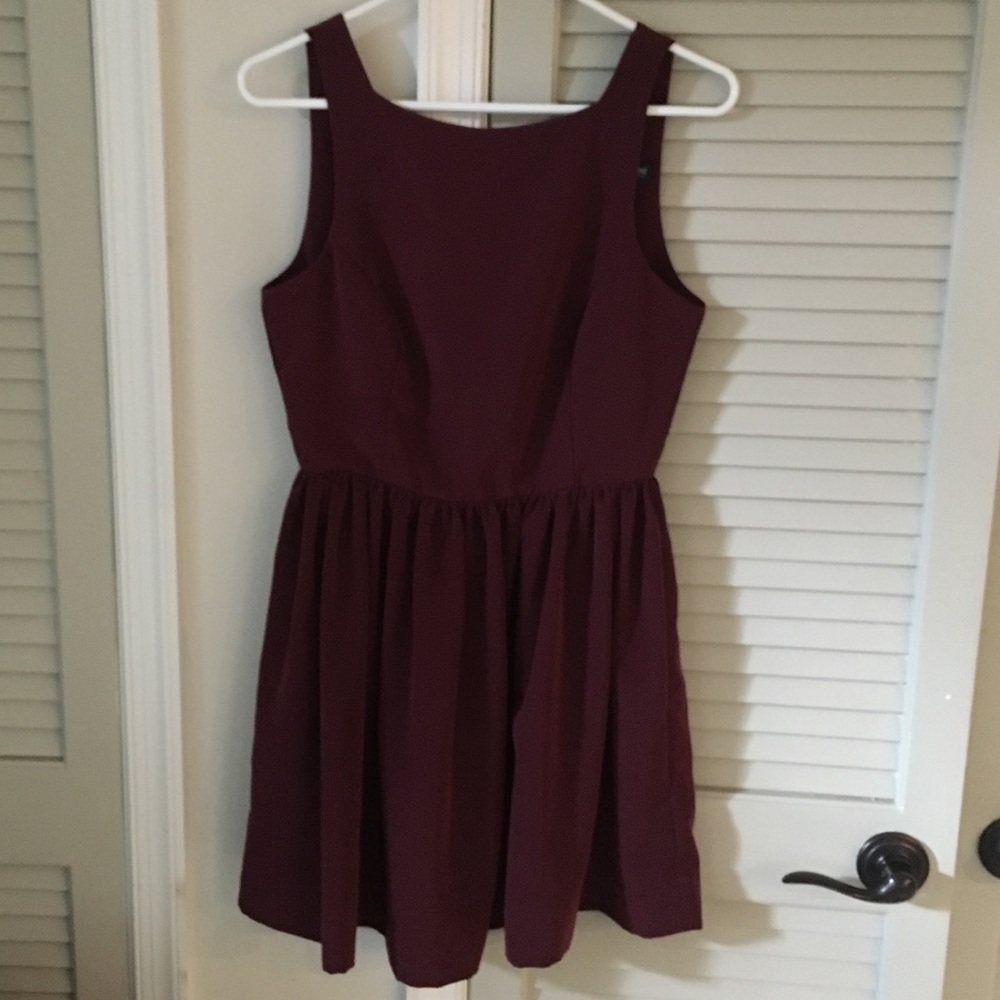 American Apparel burgundy red party dress